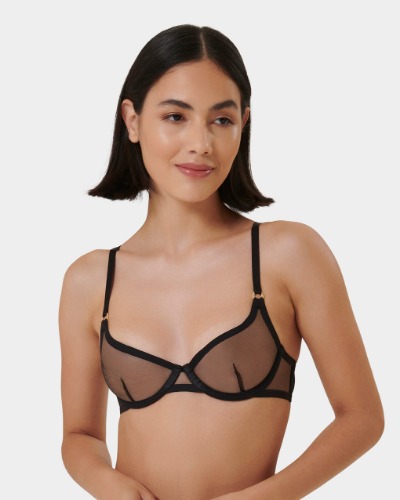 Naomi Sheer Bra Black | Black / 36D