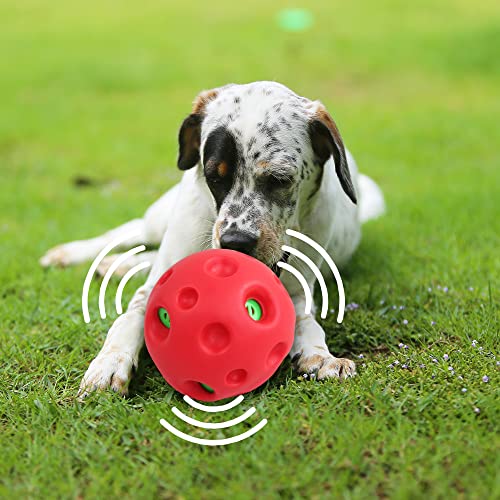 Dog Giggle Ball Toy Pet Playing Wobble Ball with Giggle Sound Pet Ball Toy, Zip-zip Ball - 7004-UK