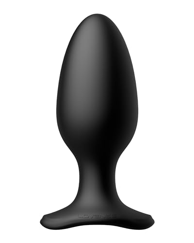 LOVENSE Hush 2 Vibrating Butt Plug 2.25", Silicone Anal Vibrator for Men with Remote Control, Waterproof and Rechargeable Big Plug Vibration Machine for Women, Adult Anal Plug Sex Toys for Couples - Hush 2(2.25 Inch)