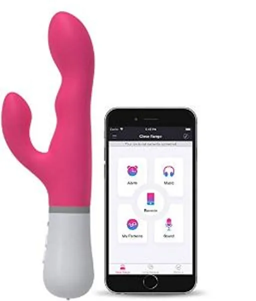 LOVENSE Nora Rabbit Vibrator, Powerful Stimulator with Rotating Head and Vibrating Arm, Rechargeable and Waterproof with Smartphone Wireless Bluetooth