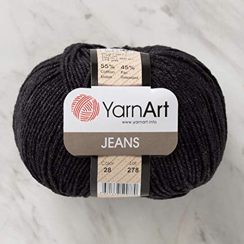 55% Cotton 45% Acrylic YarnArt Jeans Sport Yarn 1 Skein/Ball 50 gr 174 yds (28) - 28
