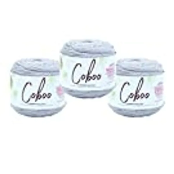 (3 Pack) Lion Brand Yarn Coboo Bamboo Yarn, Olive - 3 Pack Silver