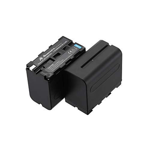 NP-F970,NP-F960,NP-F930,NP-F950,Powerextra 2x8800mAh Replacement Battery Compatible with Sony DCR-VX2100,DSR-PD150,DSR-PD170,FDR-AX1,HDR-AX2000,HDR-FX1,HDR-FX7,HDR-FX1000,HVL-LBPB,HVR-V1U,HVR-Z1P - 2pcs NP-F970