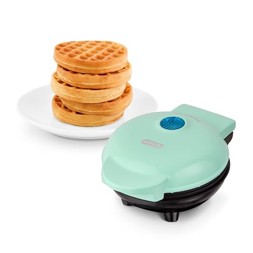 Dash Mini Waffle Maker, Aqua - Aqua