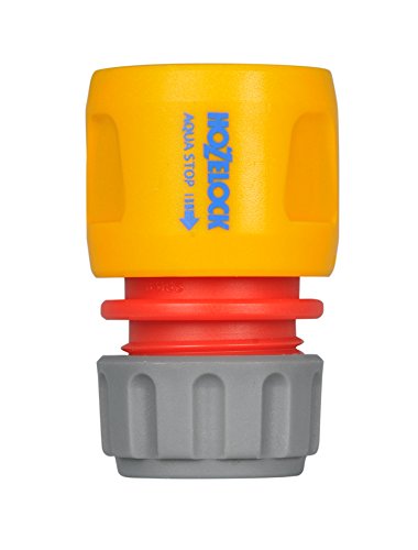 HOZELOCK - Aquastop Hose Connector ø 12.5mm - 15mm (1/2"- 5/8") : Aquastop, End of Hose Connector, Fits Quickly and Easily, Stops Water: Watertight [2185P9000]