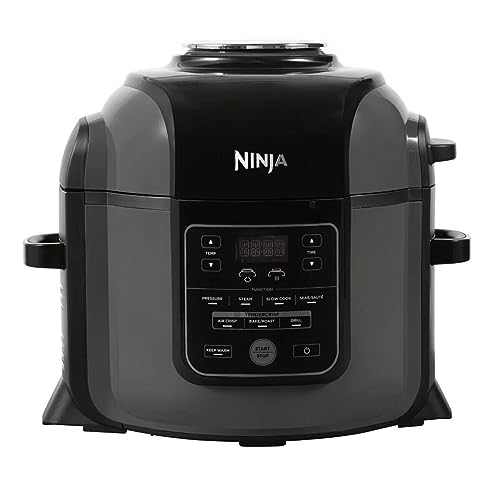 Ninja Foodi Multi-Cooker [OP350UK], 9-in-1, 6L, Electric Pressure Cooker and Air Fryer, Brushed Steel and Black - 9-in-1 Multi Cooker