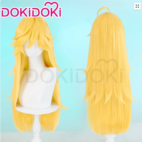 【 Ready For Ship】DokiDoki Anime Panty & Stocking with Garterbelt Cosplay Panty · Anarchy Cosplay Wig Long Orange Earrings | Wig Only
