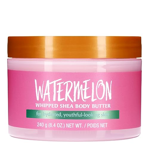 Tree Hut Watermelon Whipped Shea Body Butter, 8.4oz, Lightweight, Long-lasting, Hydrating Moisturizer with Natural Shea Butter for Nourishing Essential Body Care