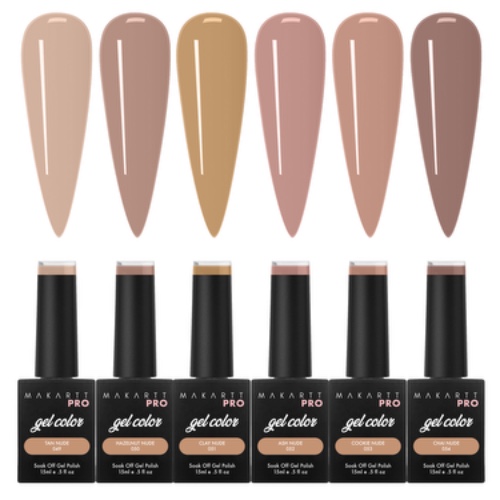 Gel Polish Set | Dark Nude Collection