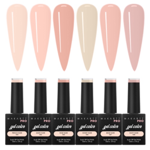 Gel Polish Set | Light Nude Collection