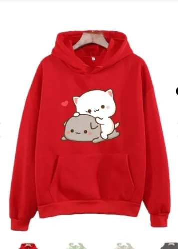 Peach & Goma Cat Hoodie