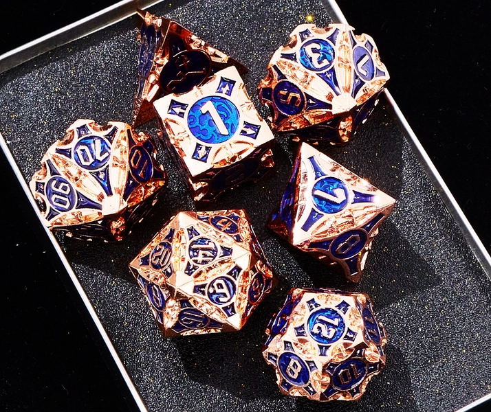 D&D Metal Dice Set, "Arcane"