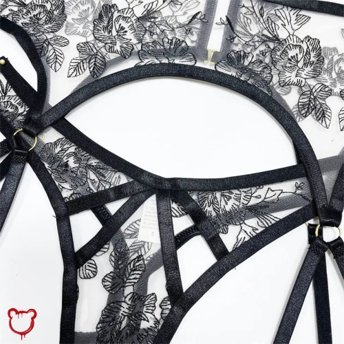 Black Alt Lingerie Set - Black / L