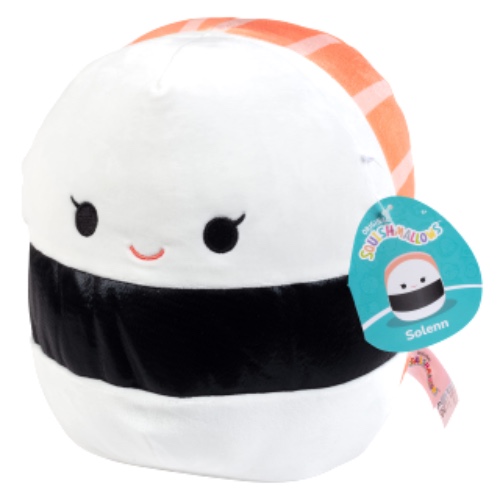 Squishmallows 10" Solenn The Salmon Sushi Plush - Official Kellytoy New 2023 - Cute and Soft Stuffed Animal Toy - Great Gift for Kids
