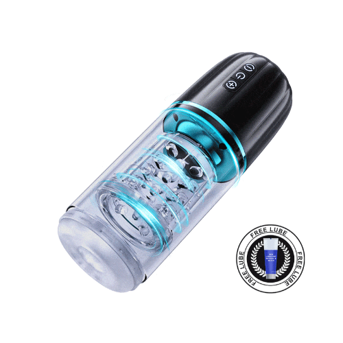 HURRICANE | 50dB Thrusting & Rotating Male Masturbator | Blue