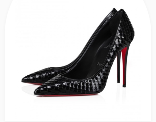 LOUBOUTIN Kate 100M Embossed Calf Leather 