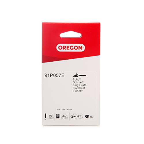 Oregon Cadena de Motosierra 91P para Espadas de 40cm-57 Eslabones – Cadena de bajo retroceso compatible con Titan, Gardenline, Black & Decker, Spear & Jackson, Einhell, Worx, Mac Allister y muchas más - Individual