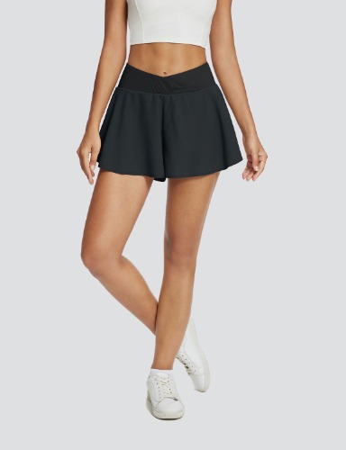3" Loose Fit Butterfly Skorts | 2XL / Anthracite