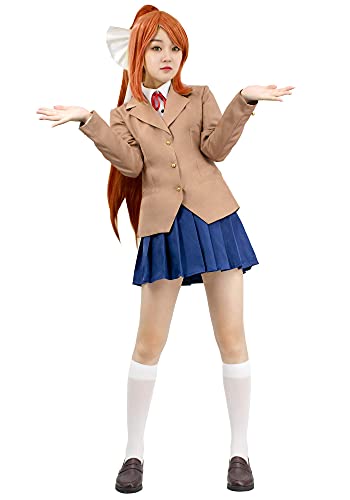 DAZCOS Womens Doki Monika Cosplay Costume - XX-Large