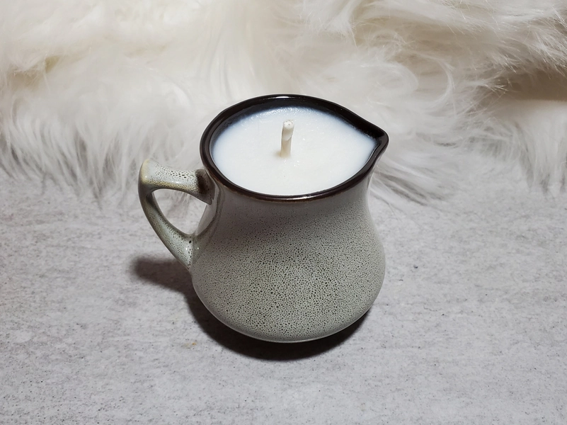 Ash Pitcher candle for wax play [choose your wax color] 4oz, soy wax.