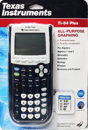 Texas Instruments TI-84 Plus Graphics Calculator, Black - 