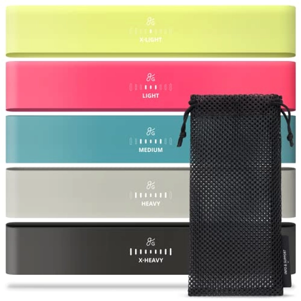 Greater Goods Exercise Resistance Bands, Great for Yoga, Pilates, Physical Therapy, Stretching, and The Home Gym, Set of 5