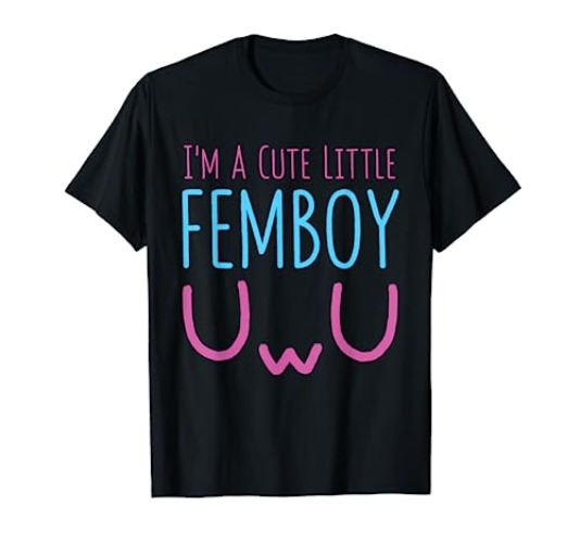 I'm A Cute Little Femboy Aesthetic Sissy T-Shirt - Damen - Violett - 3XL