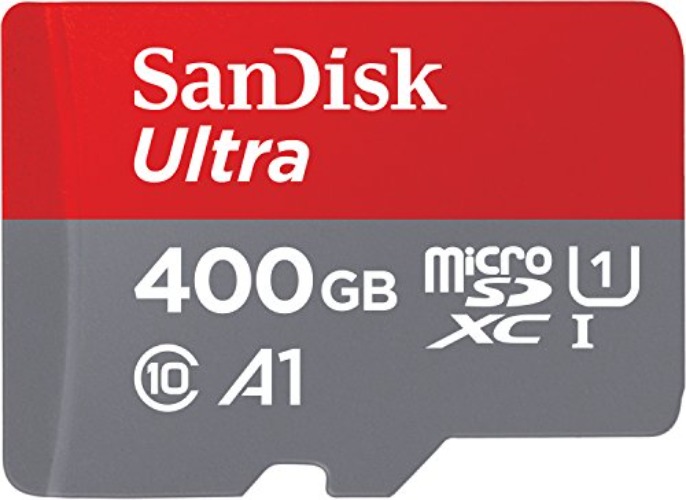 SanDisk 400GB Ultra microSDXC UHS-I Memory Card with Adapter - 120MB/s, C10, U1, Full HD, A1, Micro SD Card - SDSQUA4-400G-GN6MA - 400GB - New Generation