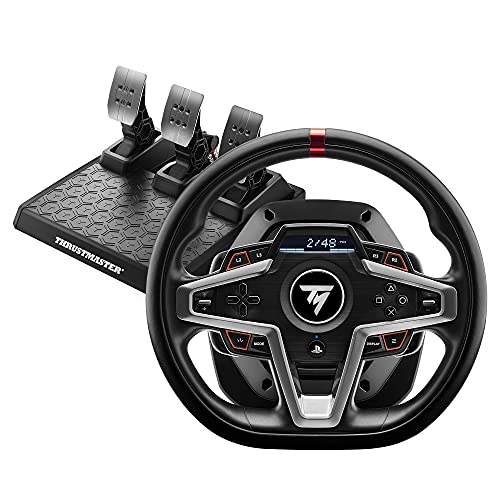 Thrustmaster T248P, Racing Wheel and Magnetic Pedals, HYBRID DRIVE, Magnetic Paddle Shifters, Dynamic Force Feedback, Screen with Racing Information (PS5, PS4, PC) - T248 Playstation | PC