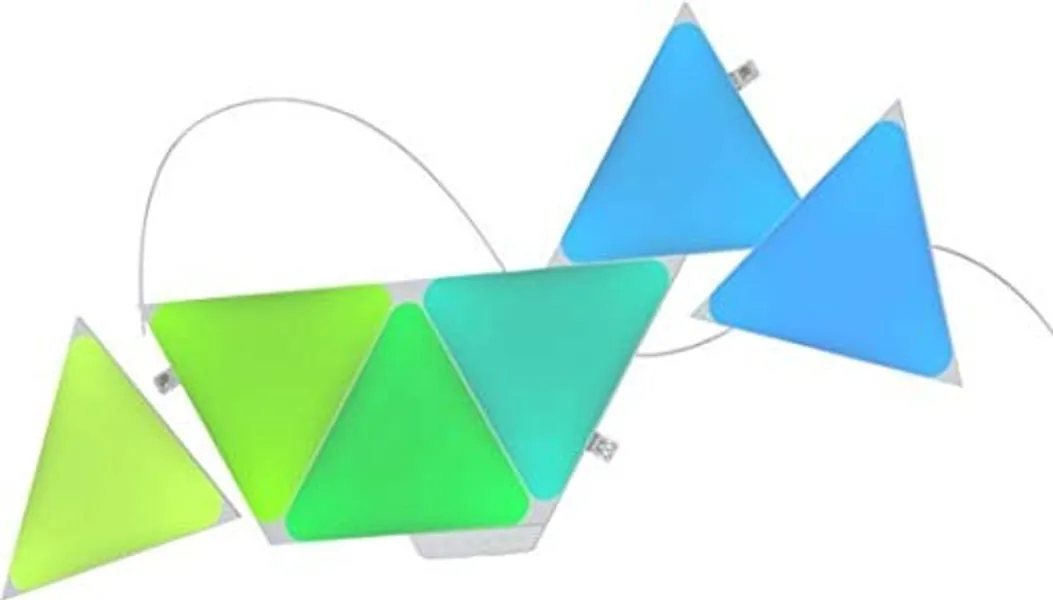 Nanoleaf Shapes - Triangles Smarter Kit (7 LED Light Panels) - Multicolor
