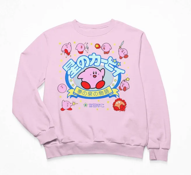 Kirby Sweatshirt | Kawaii Clothing | Plus Sizes Available