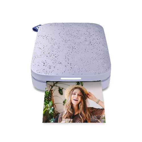 HP Sprocket Portable 2x3" Instant Photo Printer (Lilac) Print Pictures on Zink Sticky-Backed Paper from your iOS & Android Device. - Lilac Printer
