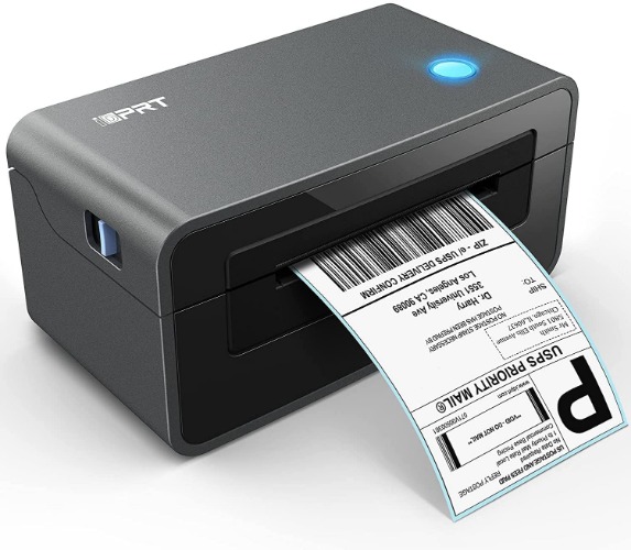 iDPRT Thermal Label Printer SP410 Thermal Shipping Label Printer, 4x6 Label Printer, Thermal Label Maker, Compatible with Shopify, Ebay, UPS, USPS, FedEx, Amazon & Etsy, Support Multiple Systems