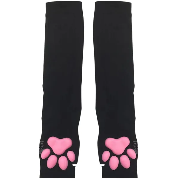 Cat Paw Gloves Cute Cat Paw Mittens Kawaii Cat Cosplay Halloween Soft 3D Toes Beans Fingerless Cat Claw Paws Pad Sleeve Kawaii Cosplay Xzan