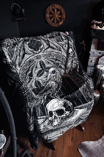 Quoth The Raven Throw Blanket