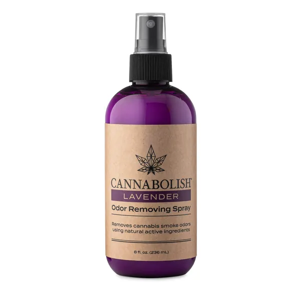 Cannabolish Lavender Smoke Odor Eliminator Spray and Air Freshener, 8 fl. oz, Natural Ingredients - Lavender