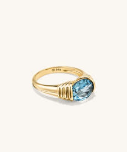 Heirloom Ring - Sky Blue Topaz