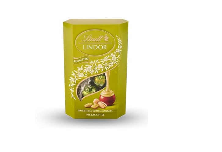 Lindt Lindor Pistacchio Milk Chocolate pralines Filled with Pistachio Cream 200g