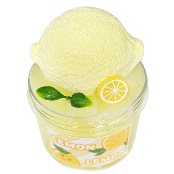 Lemon Lemon diy fluffy slime by wuwaslimes