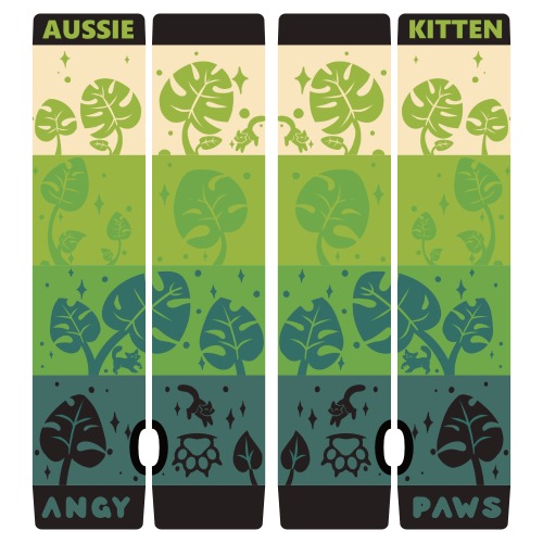 Monstera Kitten Arm Warmers
