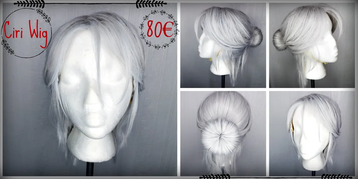 Ciri  wig the witcher 3 cosplay costume triss yennefer medieval