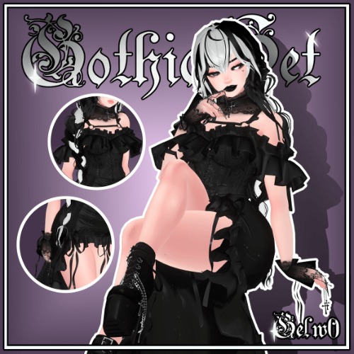 ʚ♡~ Gothic Set [ VRBase ] ~♡ɞ