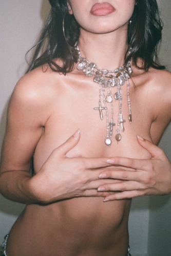 MOTHER OF PEARL Drip Choker — SUBSURFACE