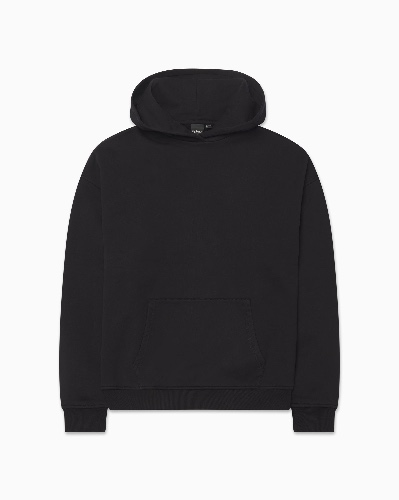 Fleece Oversized Hoodie | Black | S