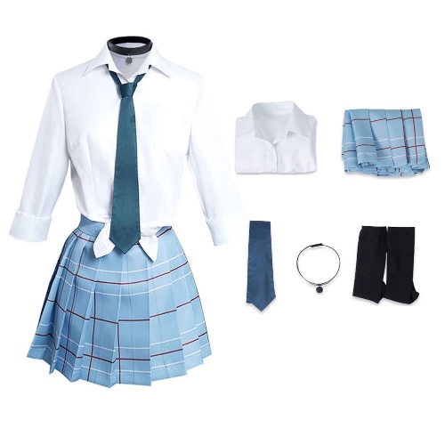 My Dress-Up Darling Cosplay Costume Uniform Dress Skirt JK Outfit for Girls Women - Large Marin Kitagawa
