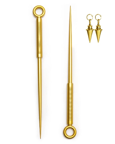 NUTRIUPS Yor Cosplay, Yor Forger Weapon and Earrings, Yor Forger Cosplay Prop Gold - 