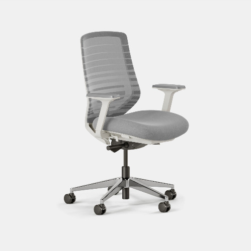 Ergonomic Chair - Pebble / White / Standard