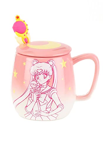 Sailor Moon 16oz Ombre Mug with Molded Spoon Standard - Standard