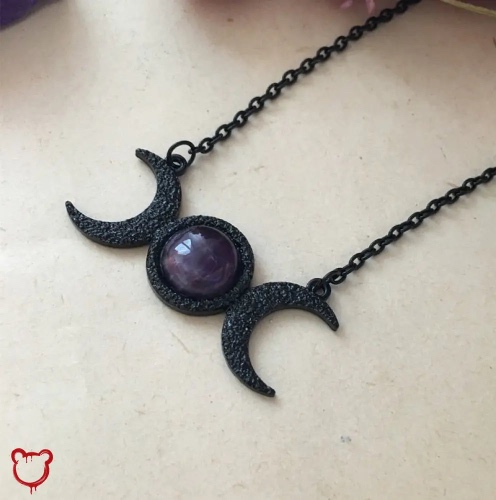 Luna Chain Necklace - Black