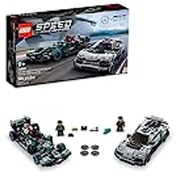 LEGO Speed Champions Mercedes-AMG F1 W12 E 76909 Performance & Project One 2 Car Models Set, Collectible Toy Race Cars, Easter Basket Stuffers for Teens